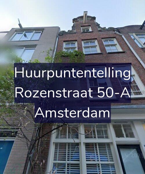 Foto gevel Huurpuntentelling voor Rozenstraat 50-A, Amsterdam
