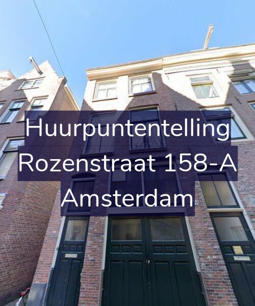 Foto gevel Huurpuntentelling voor Rozenstraat 158-A, Amsterdam