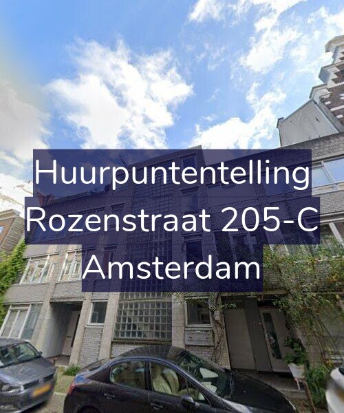 Foto gevel Huurpuntentelling voor Rozenstraat 205-C, Amsterdam