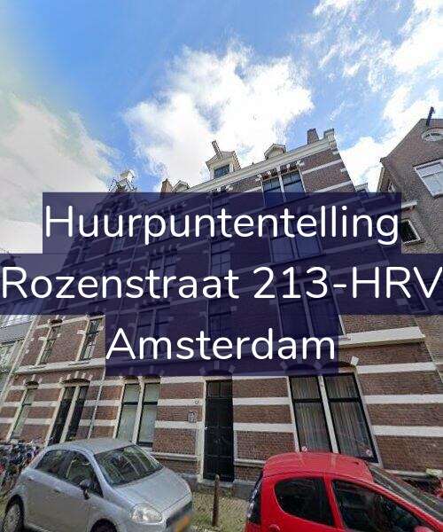 Foto gevel Huurpuntentelling voor Rozenstraat 213-HRV, Amsterdam