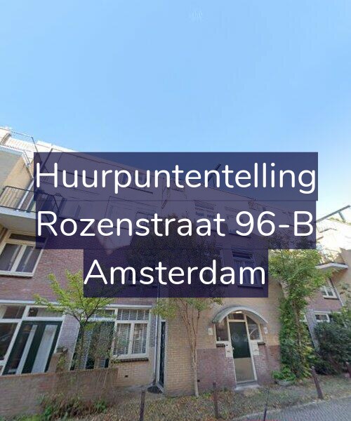 Foto gevel Huurpuntentelling voor Rozenstraat 96-B, Amsterdam