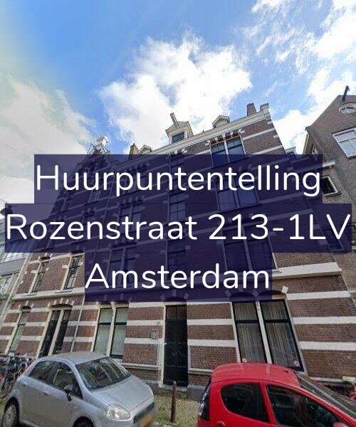 Foto gevel Huurpuntentelling voor Rozenstraat 213-1LV, Amsterdam