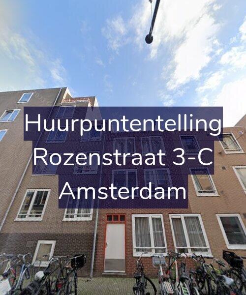 Foto gevel Huurpuntentelling voor Rozenstraat 3-C, Amsterdam