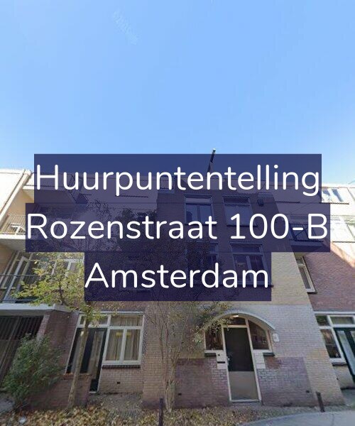 Foto gevel Huurpuntentelling voor Rozenstraat 100-B, Amsterdam