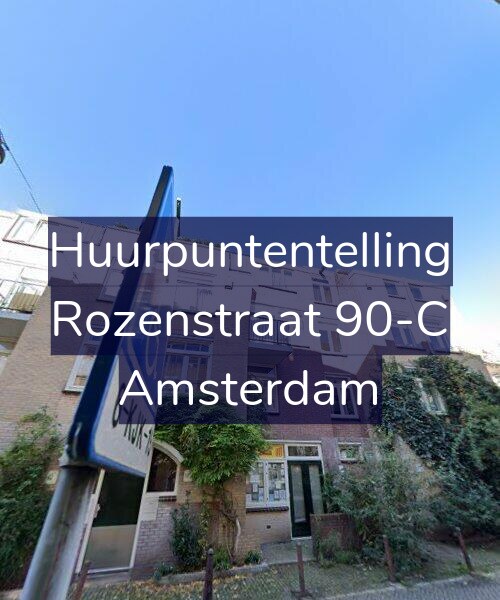 Foto gevel Huurpuntentelling voor Rozenstraat 90-C, Amsterdam