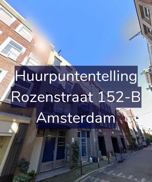 Foto gevel Huurpuntentelling voor Rozenstraat 152-B, Amsterdam