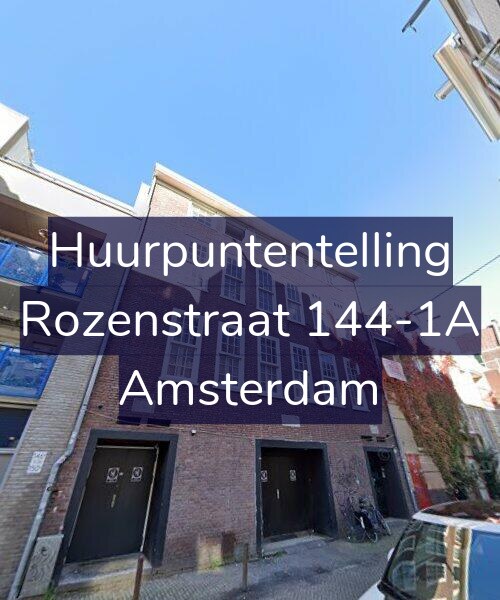 Foto gevel Huurpuntentelling voor Rozenstraat 144-1A, Amsterdam