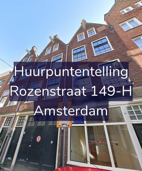 Foto gevel Huurpuntentelling voor Rozenstraat 149-H, Amsterdam