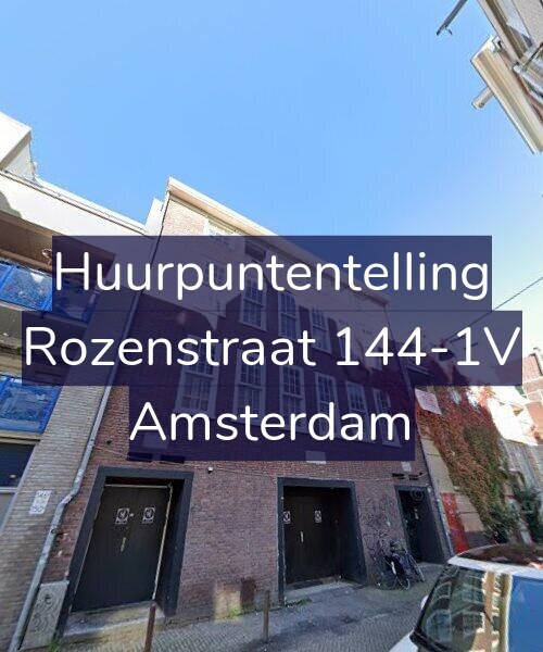 Foto gevel Huurpuntentelling voor Rozenstraat 144-1V, Amsterdam