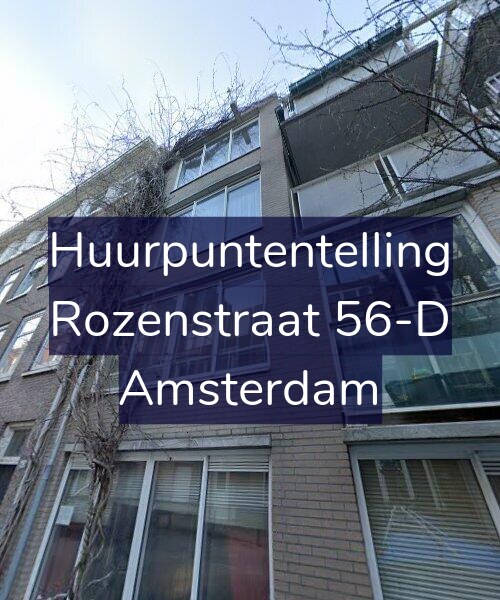Foto gevel Huurpuntentelling voor Rozenstraat 56-D, Amsterdam