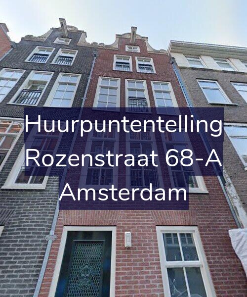 Foto gevel Huurpuntentelling voor Rozenstraat 68-A, Amsterdam