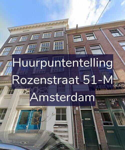 Foto gevel Huurpuntentelling voor Rozenstraat 51-M, Amsterdam