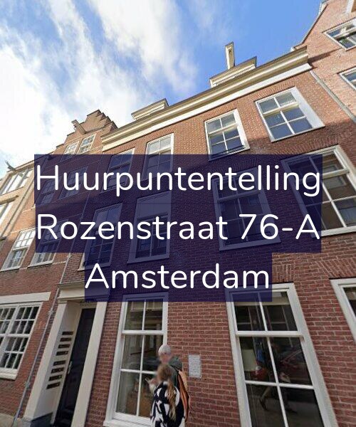 Foto gevel Huurpuntentelling voor Rozenstraat 76-A, Amsterdam