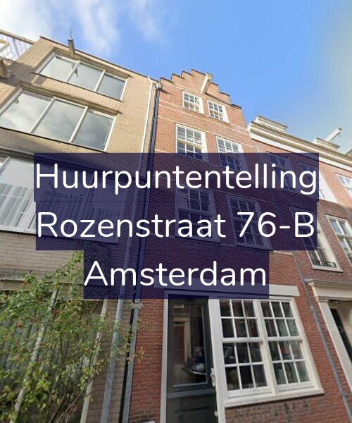 Foto gevel Huurpuntentelling voor Rozenstraat 76-B, Amsterdam