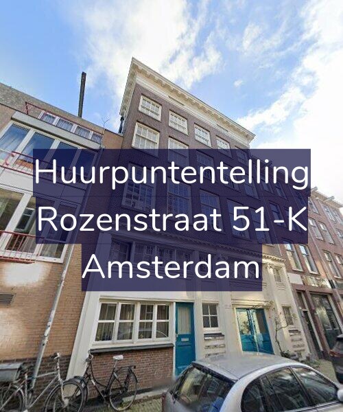Foto gevel Huurpuntentelling voor Rozenstraat 51-K, Amsterdam
