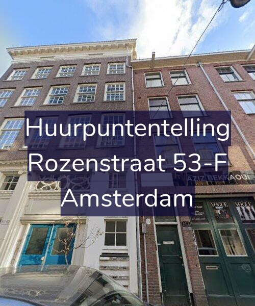 Foto gevel Huurpuntentelling voor Rozenstraat 53-F, Amsterdam
