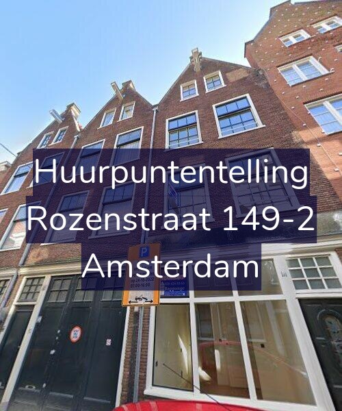 Foto gevel Huurpuntentelling voor Rozenstraat 149-2, Amsterdam