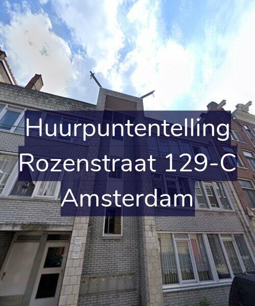 Foto gevel Huurpuntentelling voor Rozenstraat 129-C, Amsterdam