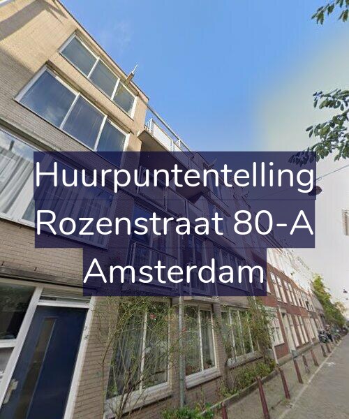Foto gevel Huurpuntentelling voor Rozenstraat 80-A, Amsterdam