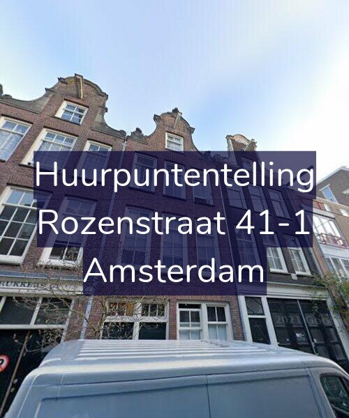 Foto gevel Huurpuntentelling voor Rozenstraat 41-1, Amsterdam