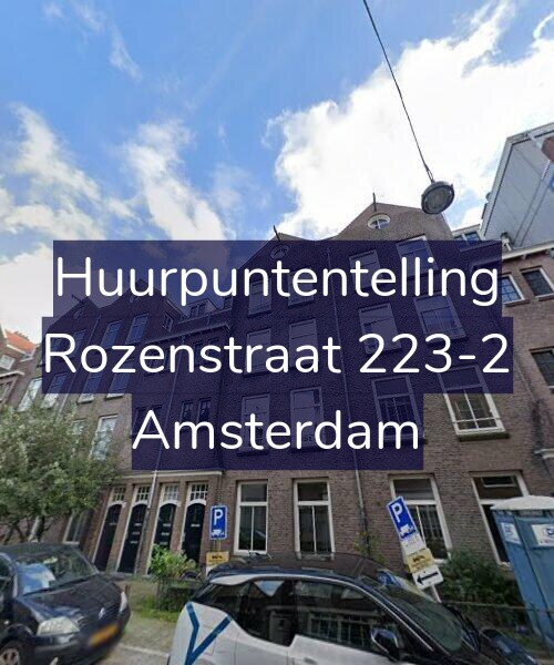 Foto gevel Huurpuntentelling voor Rozenstraat 223-2, Amsterdam