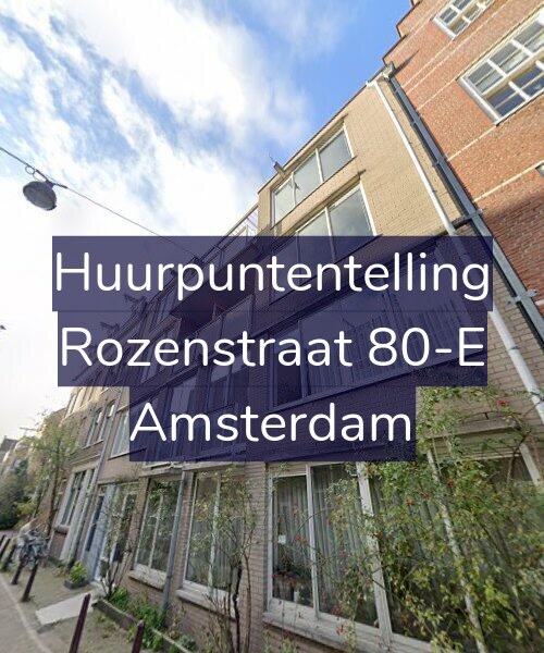 Foto gevel Huurpuntentelling voor Rozenstraat 80-E, Amsterdam