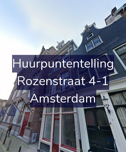 Foto gevel Huurpuntentelling voor Rozenstraat 4-1, Amsterdam