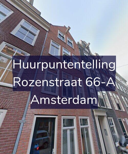Foto gevel Huurpuntentelling voor Rozenstraat 66-A, Amsterdam