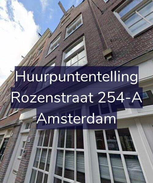 Foto gevel Huurpuntentelling voor Rozenstraat 254-A, Amsterdam