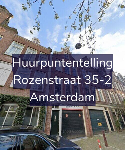 Foto gevel Huurpuntentelling voor Rozenstraat 35-2, Amsterdam