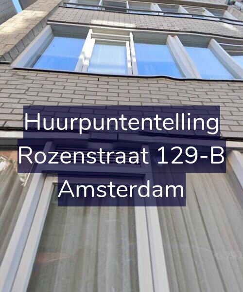 Foto gevel Huurpuntentelling voor Rozenstraat 129-B, Amsterdam