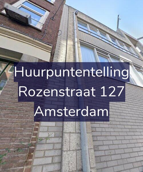 Foto gevel Huurpuntentelling voor Rozenstraat 127, Amsterdam