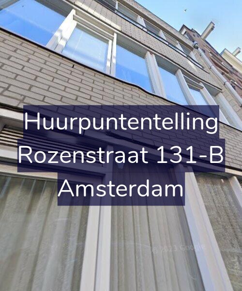 Foto gevel Huurpuntentelling voor Rozenstraat 131-B, Amsterdam