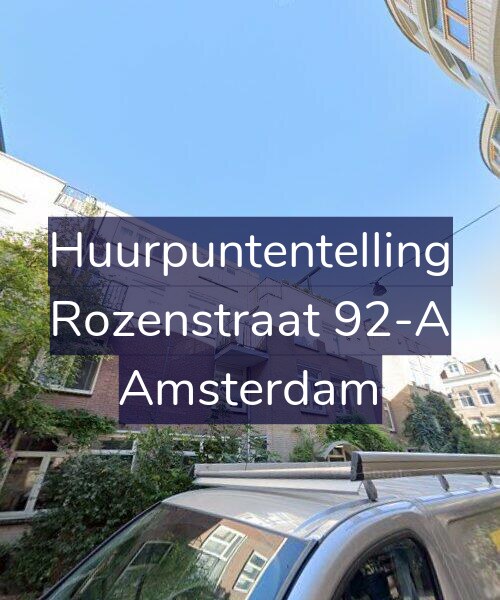 Foto gevel Huurpuntentelling voor Rozenstraat 92-A, Amsterdam