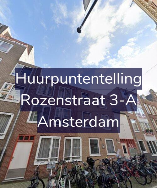 Foto gevel Huurpuntentelling voor Rozenstraat 3-A, Amsterdam