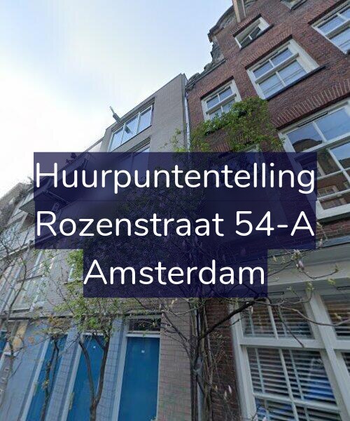 Foto gevel Huurpuntentelling voor Rozenstraat 54-A, Amsterdam