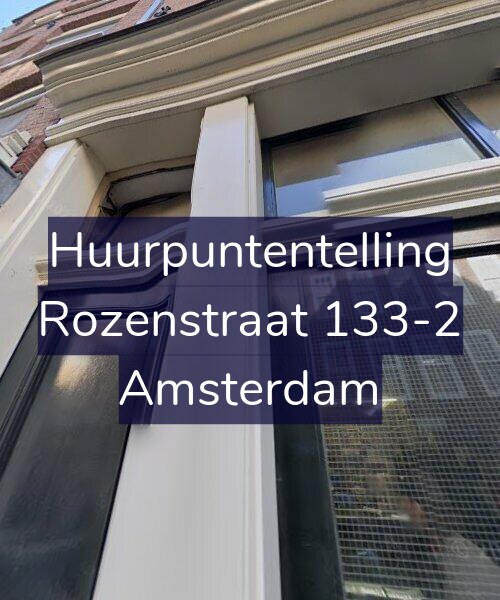 Foto gevel Huurpuntentelling voor Rozenstraat 133-2, Amsterdam