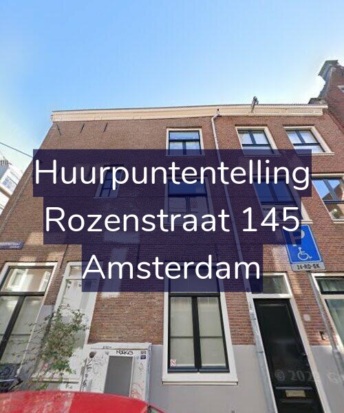 Foto gevel Huurpuntentelling voor Rozenstraat 145, Amsterdam