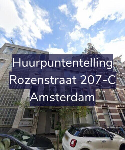 Foto gevel Huurpuntentelling voor Rozenstraat 207-C, Amsterdam