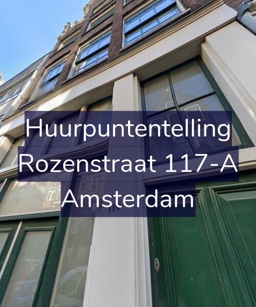 Foto gevel Huurpuntentelling voor Rozenstraat 117-A, Amsterdam