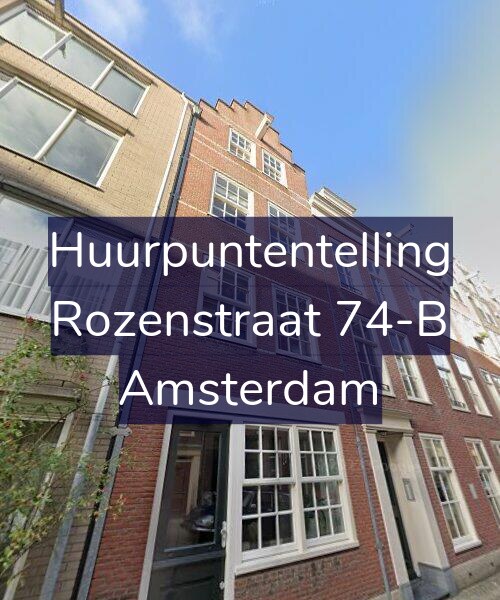 Foto gevel Huurpuntentelling voor Rozenstraat 74-B, Amsterdam
