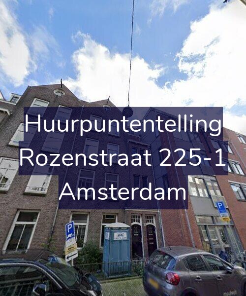 Foto gevel Huurpuntentelling voor Rozenstraat 225-1, Amsterdam