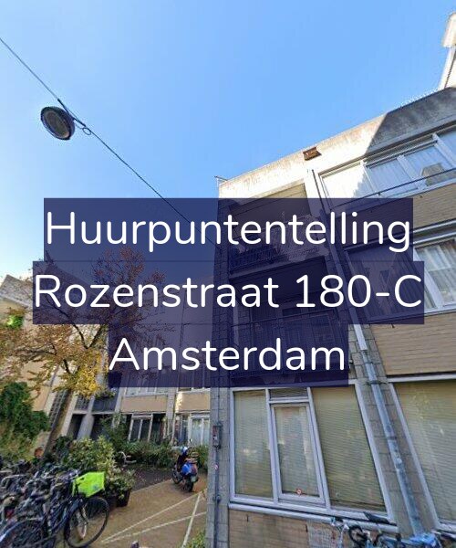 Foto gevel Huurpuntentelling voor Rozenstraat 180-C, Amsterdam