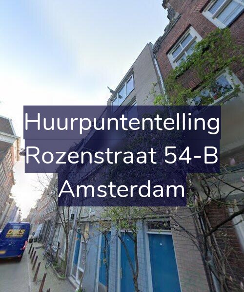 Foto gevel Huurpuntentelling voor Rozenstraat 54-B, Amsterdam