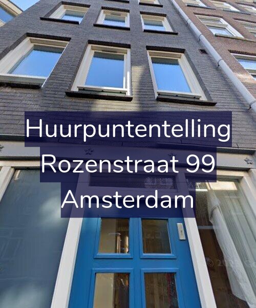 Foto gevel Huurpuntentelling voor Rozenstraat 99, Amsterdam