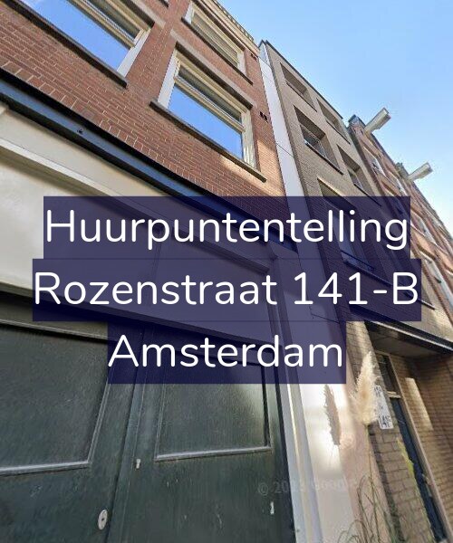 Foto gevel Huurpuntentelling voor Rozenstraat 141-B, Amsterdam