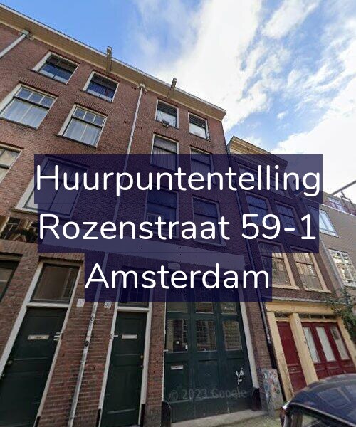 Foto gevel Huurpuntentelling voor Rozenstraat 59-1, Amsterdam