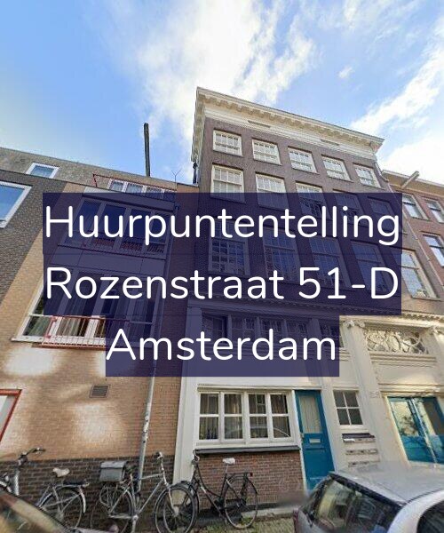 Foto gevel Huurpuntentelling voor Rozenstraat 51-D, Amsterdam