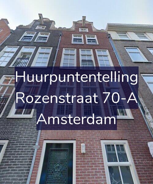 Foto gevel Huurpuntentelling voor Rozenstraat 70-A, Amsterdam