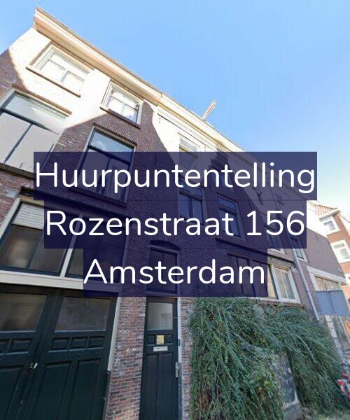 Foto gevel Huurpuntentelling voor Rozenstraat 156, Amsterdam